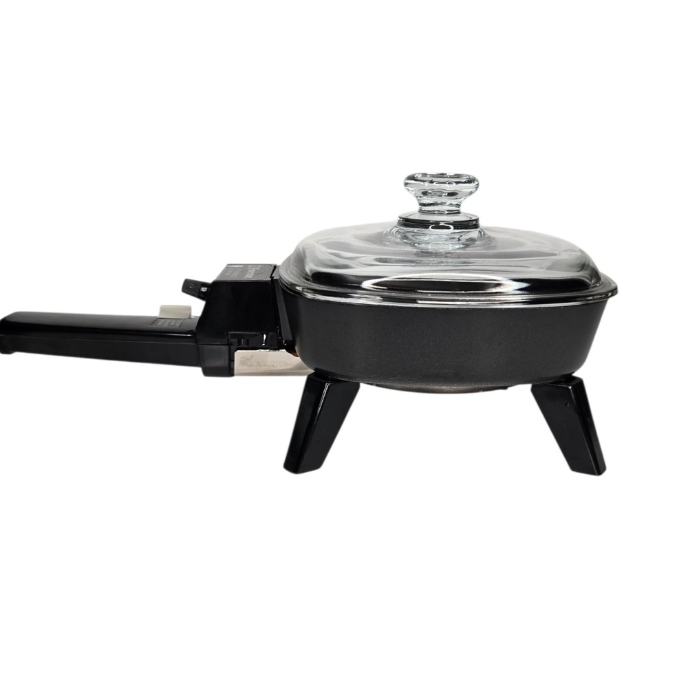 Emerson Electric Skillet Glass Lid Adjustable Temp Compact Tested  EM83741 32 Oz